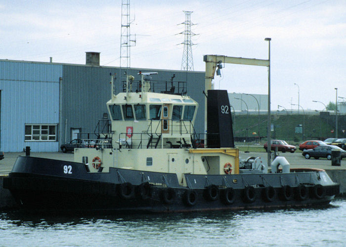 Photograph of the vessel  92 pictured in Antwerp on 19th April 1997