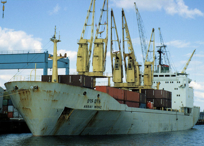 Photograph of the vessel  Abbay Wonz pictured in Rotterdam on 20th April 1997