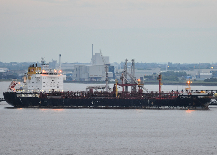 Photograph of the vessel  Admiral pictured at Immingham Oil Terminal on 21st June 2012