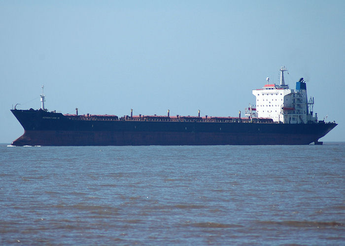 Photograph of the vessel  Adventure II pictured passing Crosby on 23rd April 2008