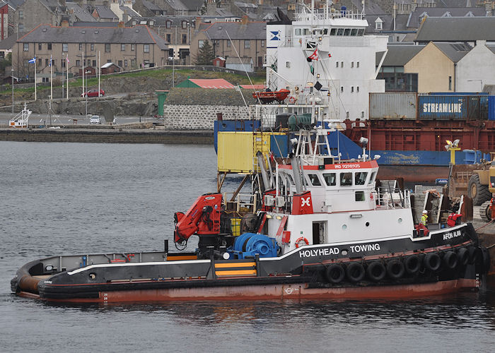 Photograph of the vessel  Afon Alaw pictured at Lerwick on 12th May 2013