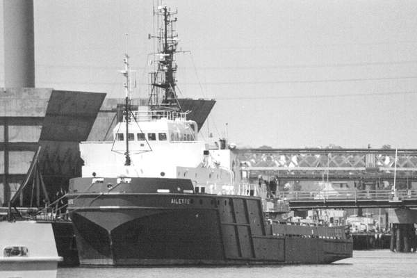 Photograph of the vessel  Ailette pictured in Lorient on 10th July 1990