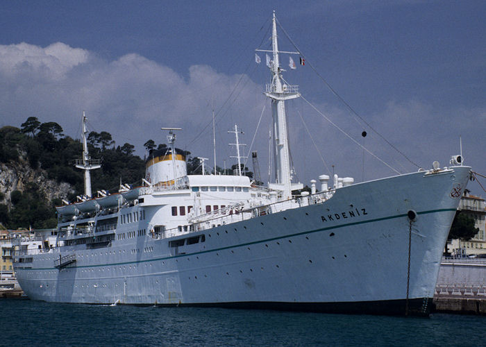 Photograph of the vessel  Akdeniz pictured at Nice on 2nd July 1990