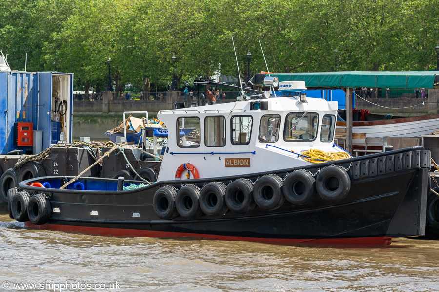 Photograph of the vessel  Albion  pictured in London on 6th July 2023
