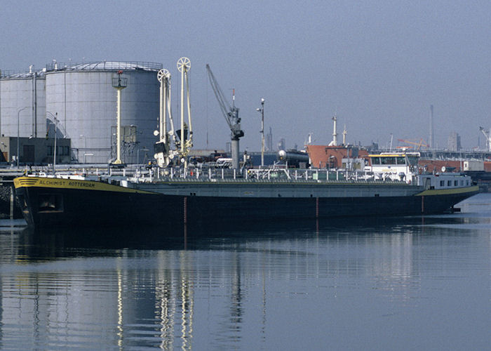 Photograph of the vessel  Alchimist Rotterdam pictured on the Calandkanaal, Europoort on 27th September 1992