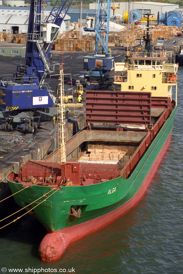 Photograph of the vessel  Alga pictured at Rosyth on 12th May 2003
