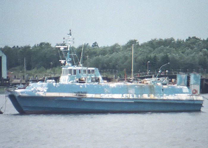 Photograph of the vessel  Alisur Asul pictured laid up in Southampton on 28th July 1988