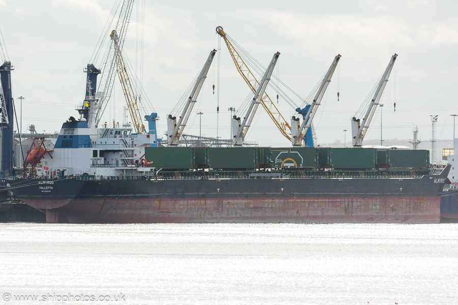 Photograph of the vessel  Almyros pictured at South Shields on 16th March 2024