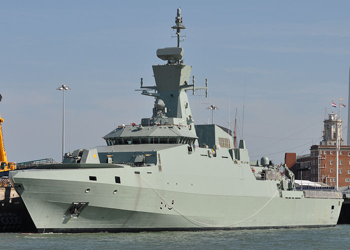 Photograph of the vessel SNV Al Shamikh pictured in Portsmouth Naval Base on 8th June 2013