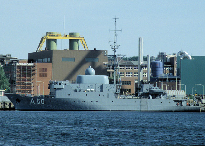 Photograph of the vessel FGS Alster pictured at Kiel on 7th June 1997