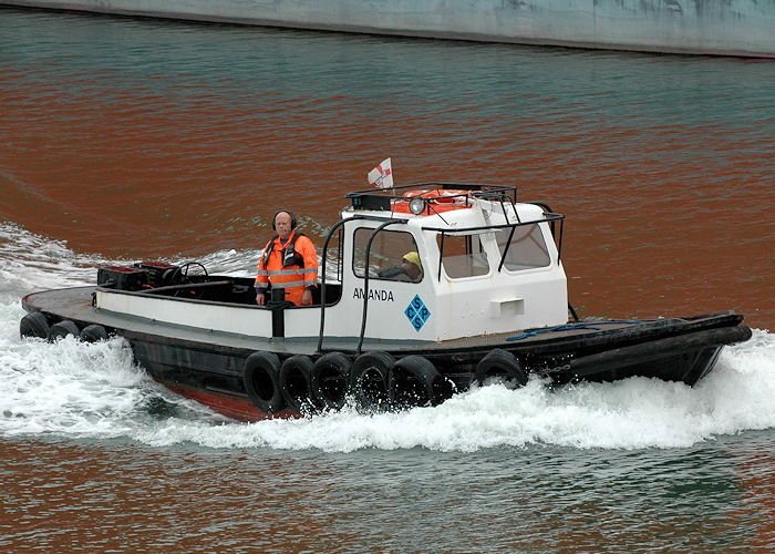 Photograph of the vessel  Amanda pictured at Southampton on 14th August 2010