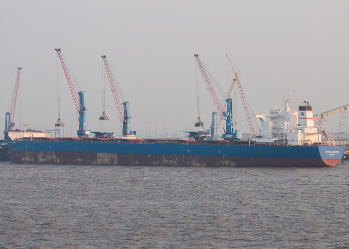 Photograph of the vessel  Anangel Seafarer pictured at Immingham on 18th July 2014
