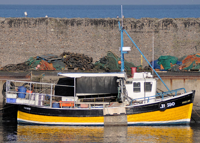 Photograph of the vessel fv Angel Ann pictured at Port Seton on 6th November 2011