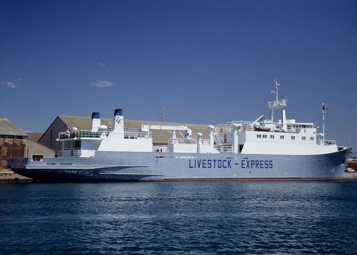 Photograph of the vessel  Angus Express pictured at Sète on 8th July 1990