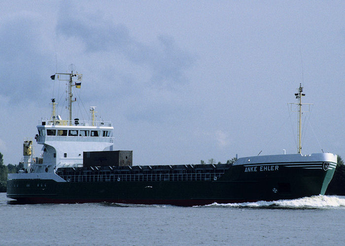 Photograph of the vessel  Anke Ehler pictured on the River Elbe on 24th August 1995
