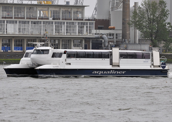 Photograph of the vessel  Aqua Shuttle pictured on the Nieuwe Maas at Rotterdam on 24th June 2012