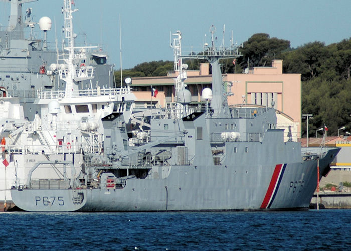 Photograph of the vessel FS Arago pictured at Toulon on 9th August 2008