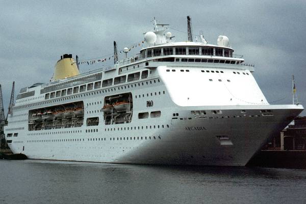 Photograph of the vessel  Arcadia pictured in Southampton on 4th July 1998