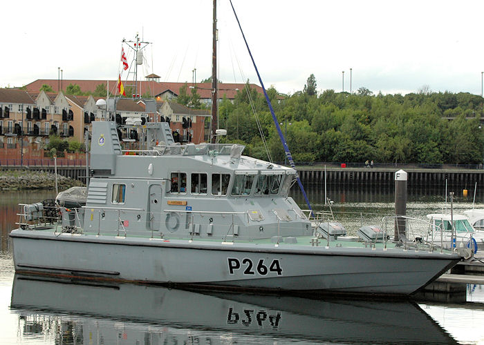 Photograph of the vessel HMS Archer pictured at Royal Quays, North Shields on 6th August 2010