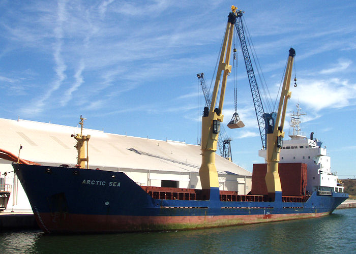 Photograph of the vessel  Arctic Sea pictured at Port de Bouc on 10th August 2008