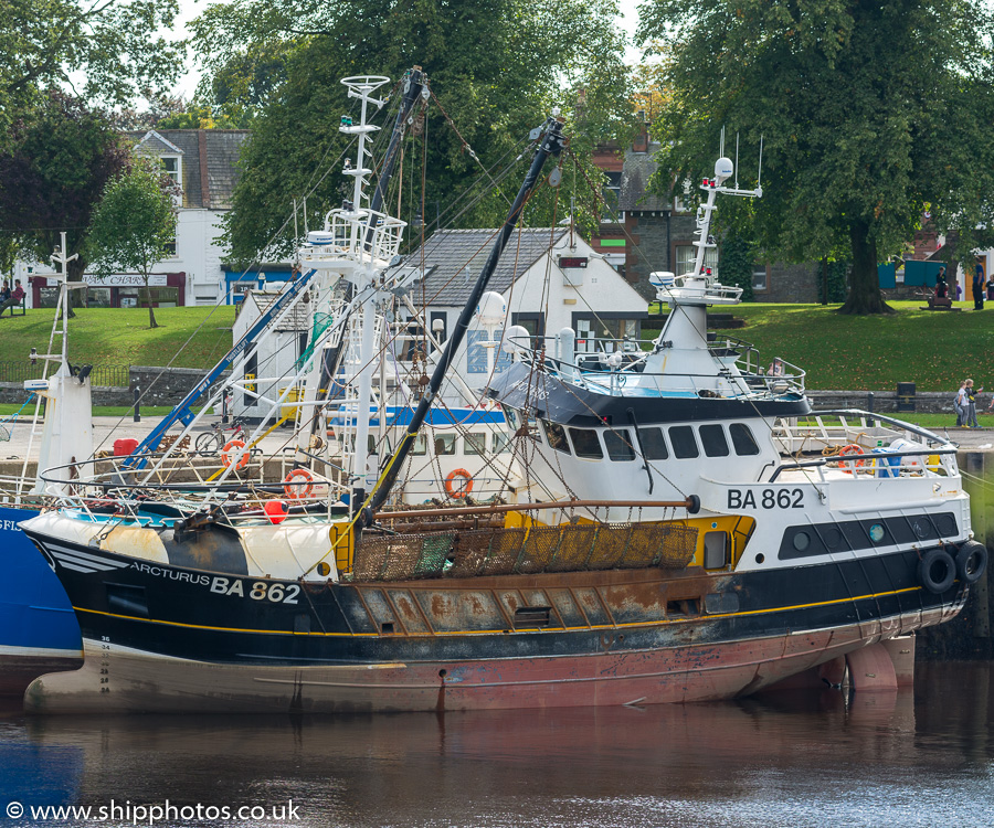 Photograph of the vessel fv Arcturus pictured at Kirkcudbright on 2nd September 2017
