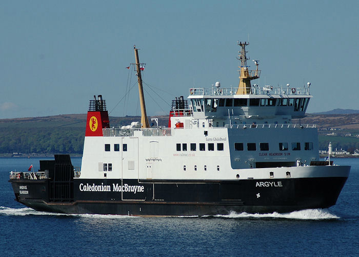 Photograph of the vessel  Argyle pictured arriving at Wemyss Bay on 8th May 2010