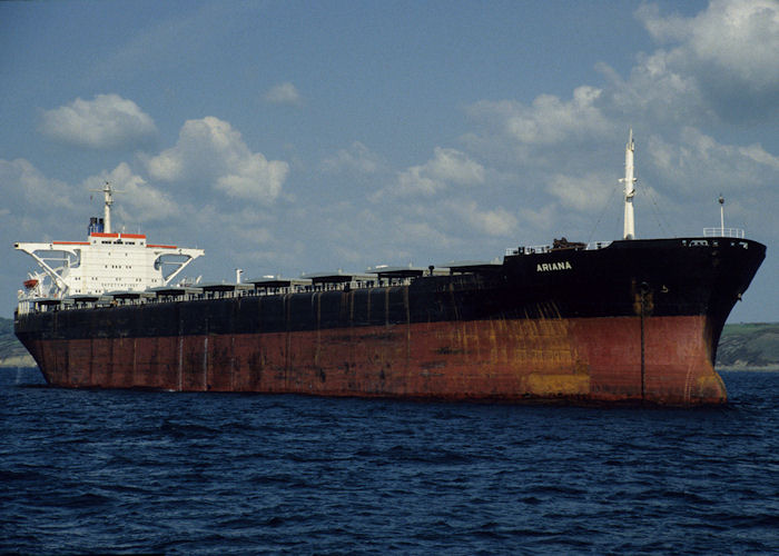 Photograph of the vessel  Ariana pictured in Falmouth Bay on 5th May 1996