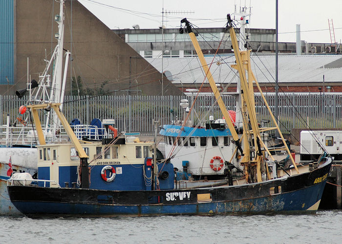 Photograph of the vessel rv Arie Dirk pictured in Grimsby on 5th September 2009