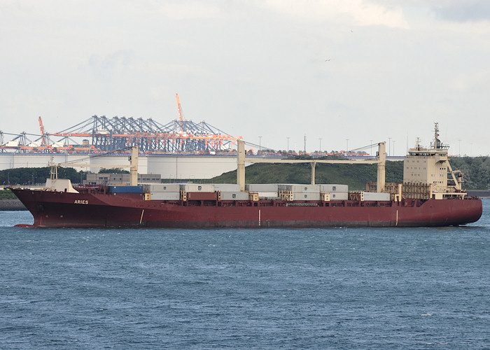 Photograph of the vessel  Aries pictured arriving at Europoort on 22nd June 2012