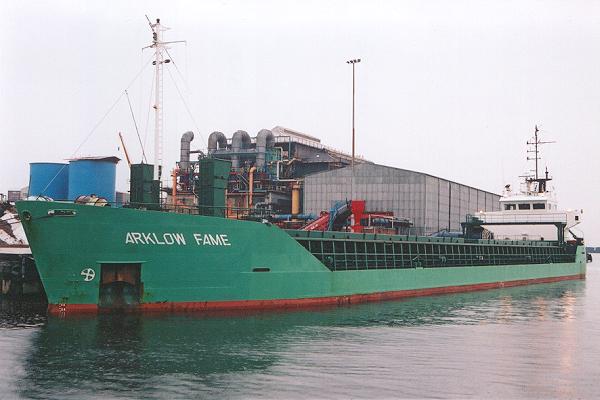 Photograph of the vessel  Arklow Fame pictured at Runcorn on 18th August 2001
