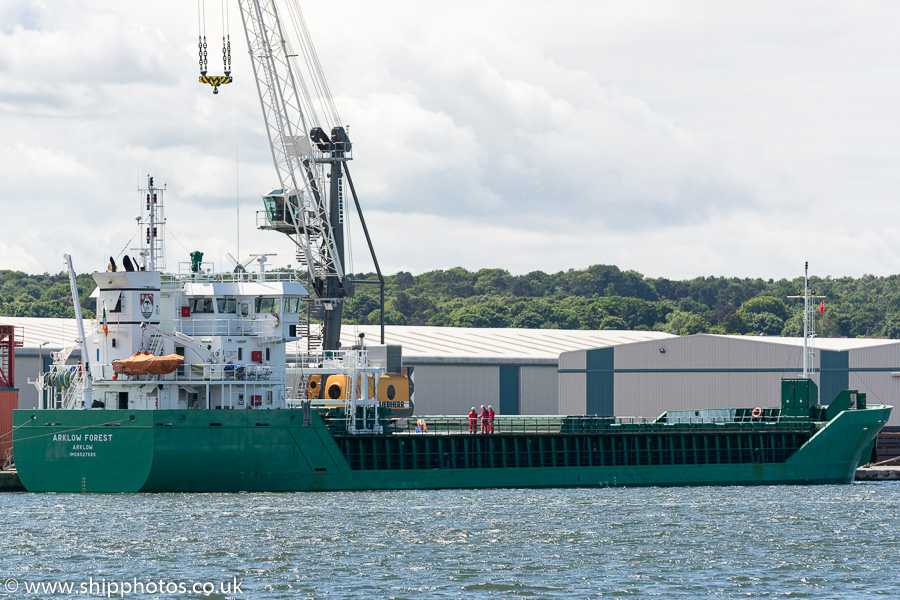 Photograph of the vessel  Arklow Forest pictured in West Float, Birkenhead on 21st June 2015