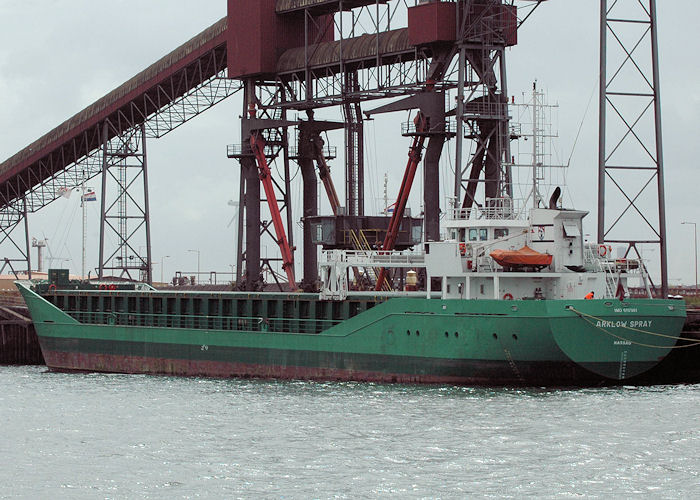 Photograph of the vessel  Arklow Spray pictured in Elbehaven, Europoort on 20th June 2010