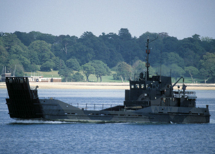 Photograph of the vessel HMAV Arromanches pictured on Southampton Water on 14th August 1997