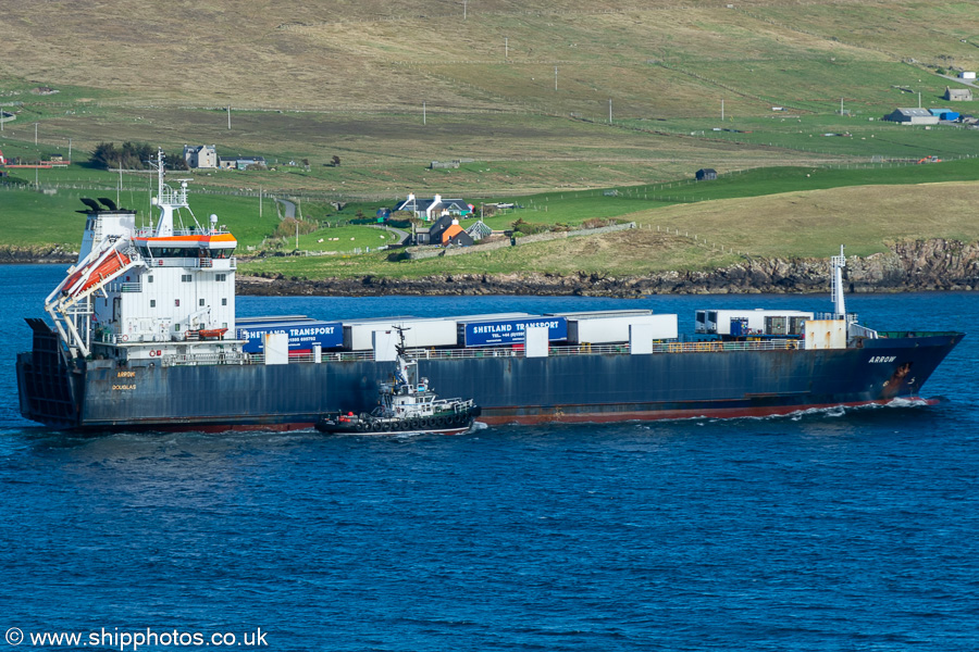 Photograph of the vessel  Arrow pictured departing Lerwick on 19th May 2022