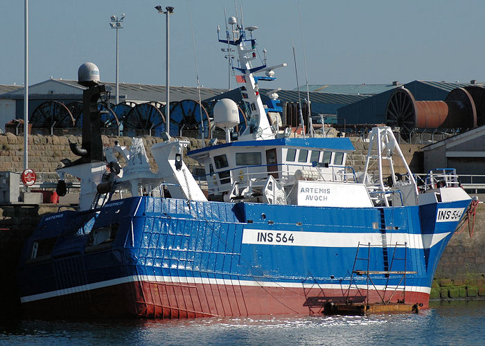 Photograph of the vessel fv Artemis pictured at Peterhead on 28th April 2011
