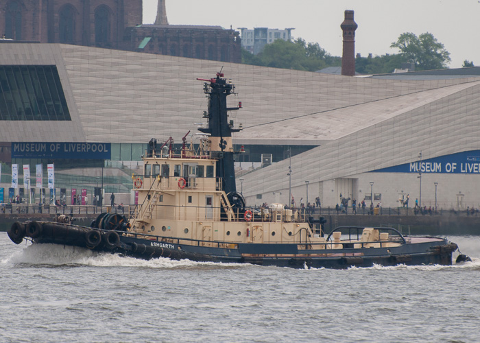 Photograph of the vessel  Ashgarth pictured passing Wallasey on 1st June 2014