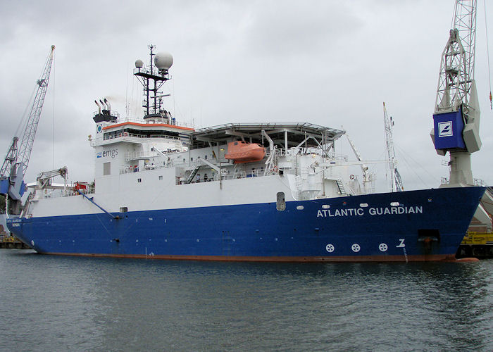 Photograph of the vessel cs Atlantic Guardian pictured in Waalhaven, Rotterdam on 20th June 2010