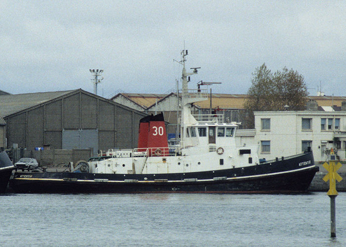 Photograph of the vessel  Attentif pictured at Port Est, Dunkerque on 18th April 1997