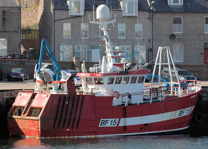 Photograph of the vessel fv Aurelia pictured at Peterhead on 28th April 2011