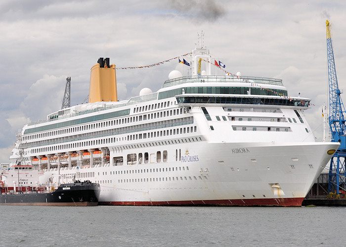 Photograph of the vessel  Aurora pictured in Southampton Docks on 20th July 2012