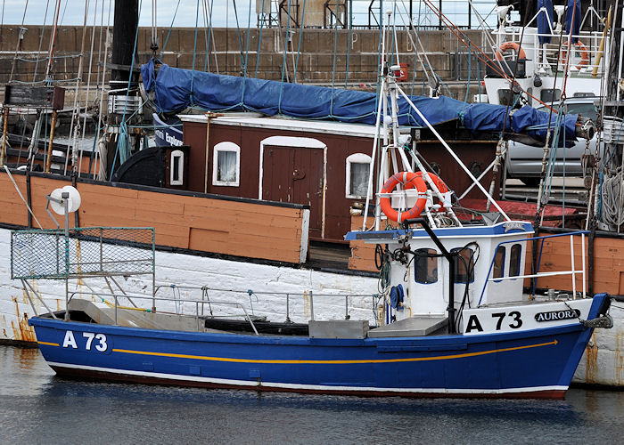 Photograph of the vessel fv Aurora pictured at Buckie on 6th May 2013