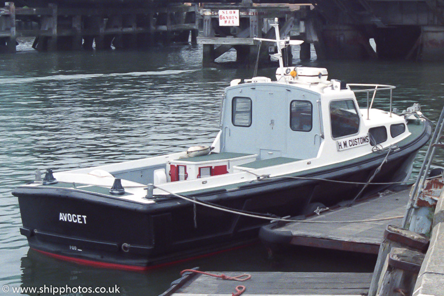 Photograph of the vessel HMCC Avocet pictured at Poole on 16th April 1989