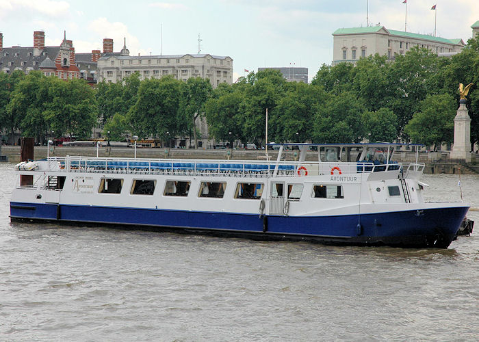 Photograph of the vessel  Avontuur pictured in London on 11th June 2009