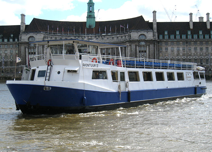 Photograph of the vessel  Avontuur IV pictured in London on 18th May 2008
