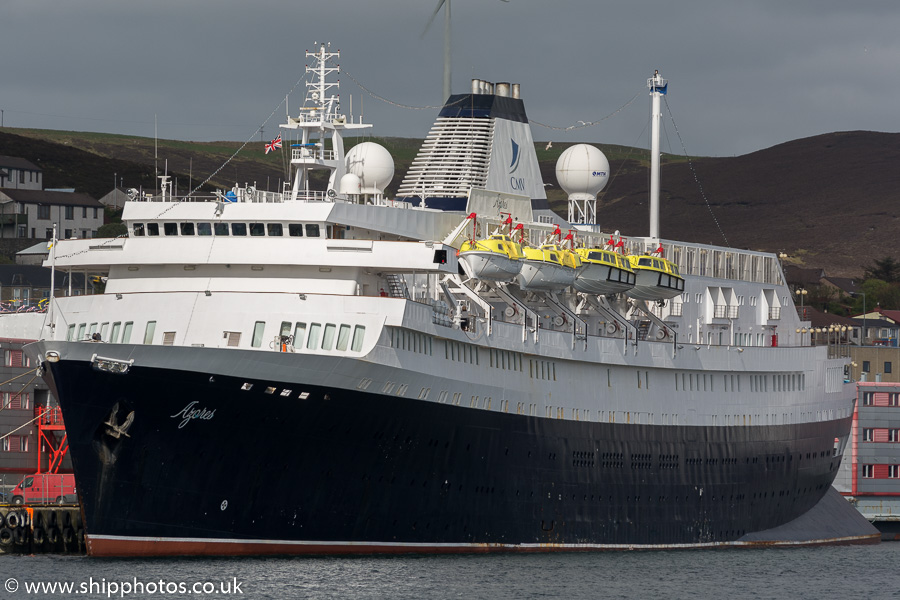 Photograph of the vessel  Azores pictured at Lerwick on 20th May 2015