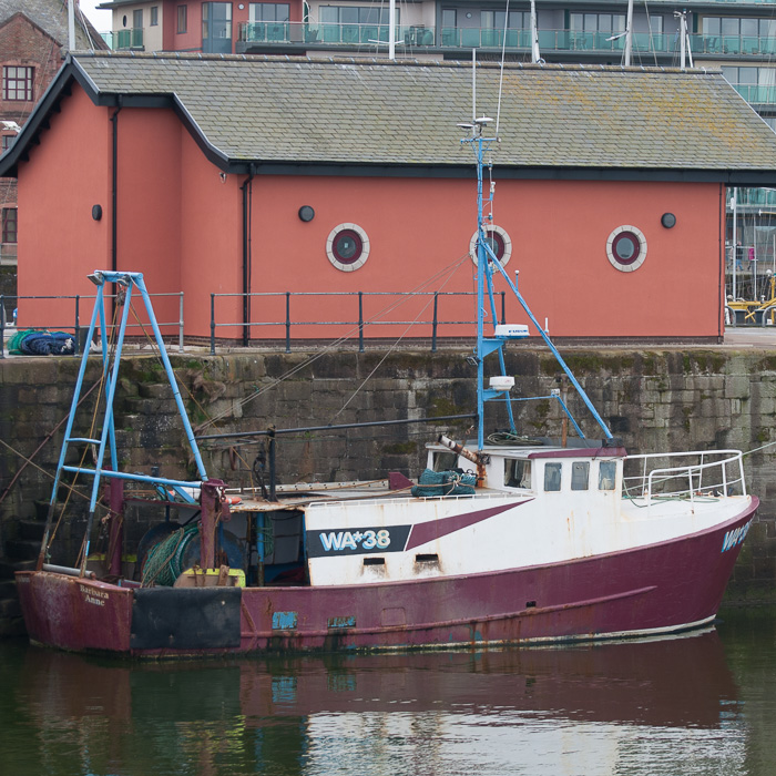 Photograph of the vessel fv Barbara Anne pictured at Whitehaven on 22nd March 2014