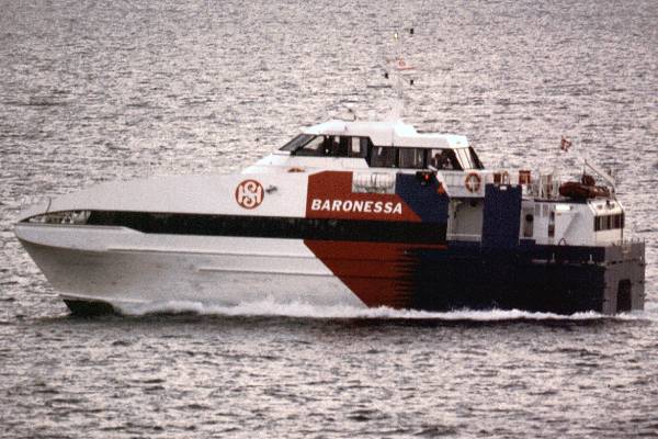Photograph of the vessel  Baronessa pictured near Bergen on 26th October 1998