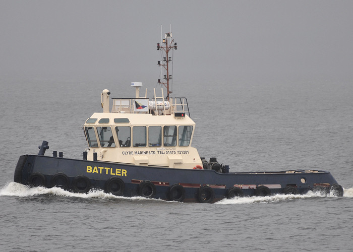 Photograph of the vessel  Battler pictured passing Greenock on 23rd September 2011