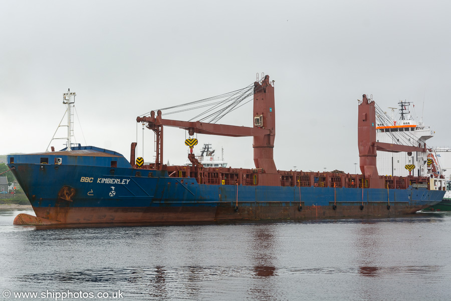 Photograph of the vessel  BBC Kimberley pictured departing Aberdeen on 31st May 2019