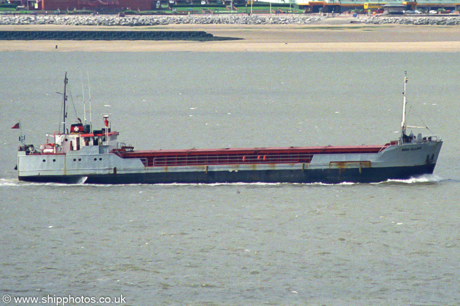 Photograph of the vessel  Ben Ellan pictured departing Liverpool on 15th August 2002